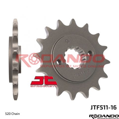 Pignon Avant Moto JTS 16 Dents Pour Chaîne 525 - Compatible Aprilia, BMW Et Autres Modèles